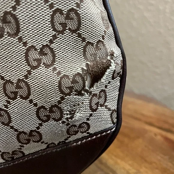 GUCCI CANVAS MONOGRAM HOBO - Picture 7 of 16